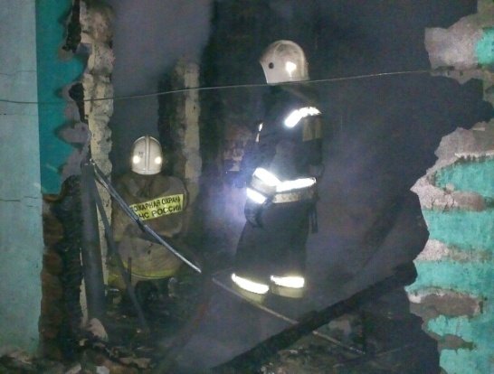 Пожар в Таловском районе