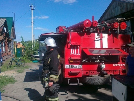 Пожар в Таловском районе